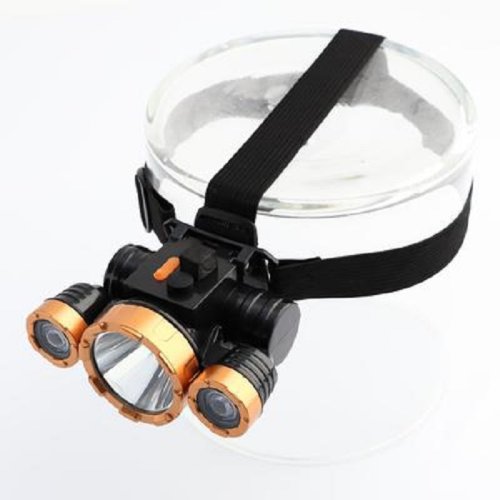 Фонарь налобный аккумуляторный от USB 30Вт 1800mAч Черный картинка 